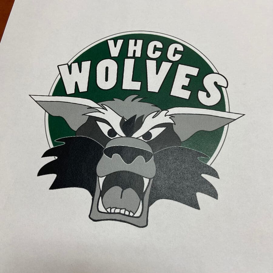 Virginia Highlands Community College Wolf Logo 2 vhcc wolves